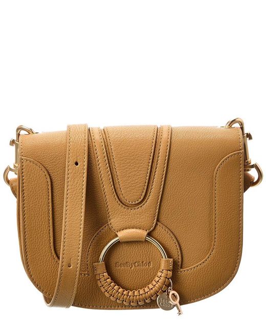 See By Chloé Hana Leather Shoulder Bag in Brown | Lyst