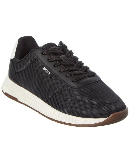 Boss Black Titanium Mesh Sneaker for men