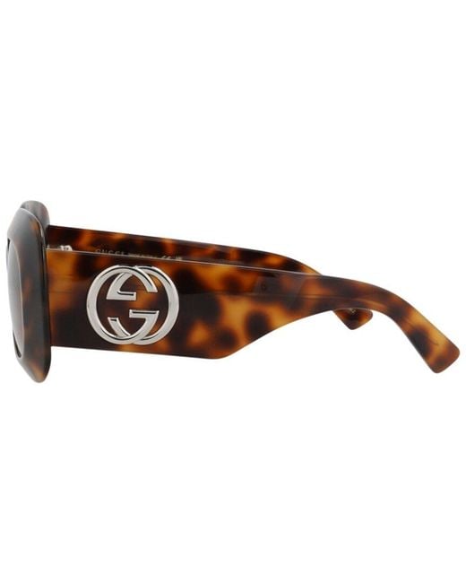 Gucci Brown 51Mm Sunglasses