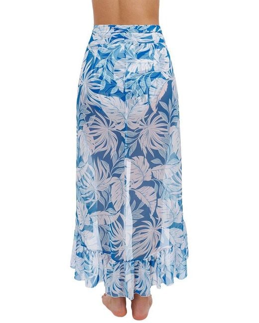 Gottex Blue Malaya Skirt