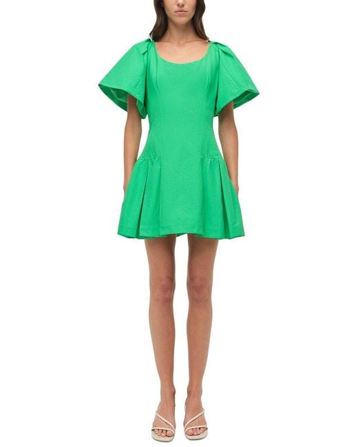 Jonathan Simkhai Green Hattie Mini Dress