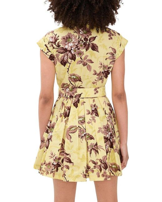 AMINA GLAM Yellow Mini Dress