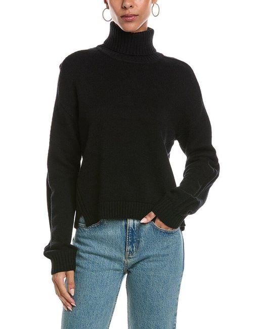 ATM Black Wool-Blend Sweater