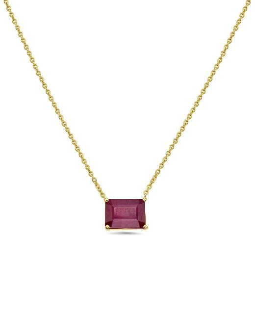 Forever Creations Signature Metallic Forever Creations 14K 2.50 Ct. Tw. Ruby Necklace