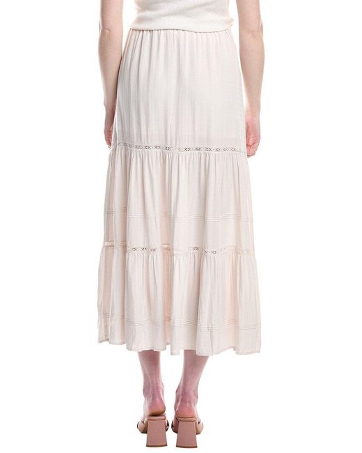 Saltwater Luxe White Midi Skirt