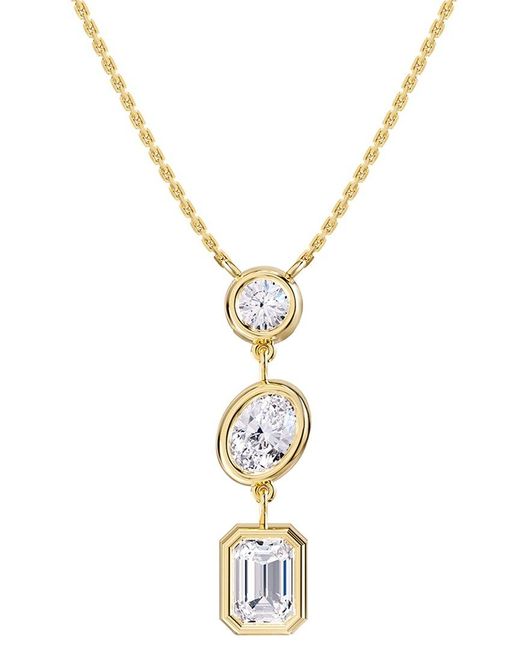 Lab Grown Diamonds Metallic 18K Vermeil 2.24 Ct. Tw. Lab-Grown Diamond Pendant Necklace