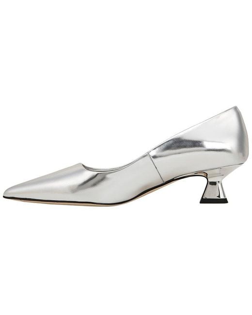 Franco Sarto White A-Diva Leather Pump