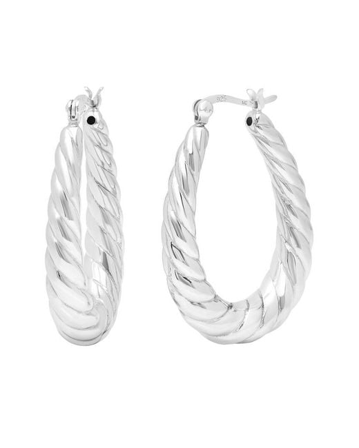 MaxColor White Dangle Earrings