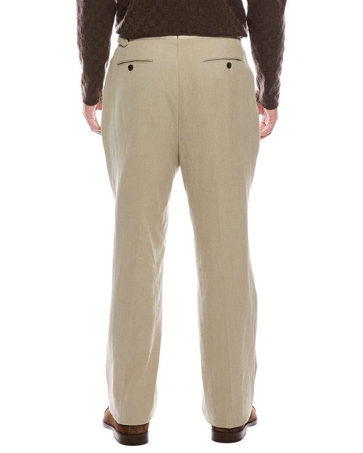 Todd Snyder Natural Relaxed Linen Tuxedo Trouser for men