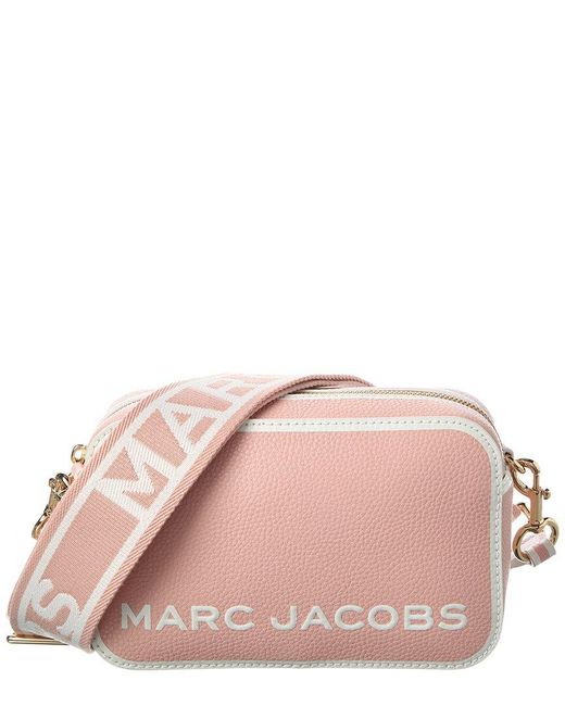 Marc Jacobs Pink Bicolor Border Bold Flash Leather Camera Bag