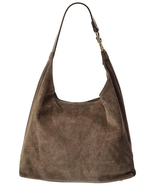Isabella Rossetti Brown Ophelia27 Suede Tote
