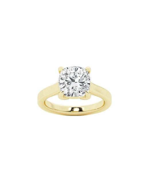 Lab Grown Diamonds Metallic 14K 7.00 Ct. Tw. Lab-Grown Diamond Solitaire Engagement Ring