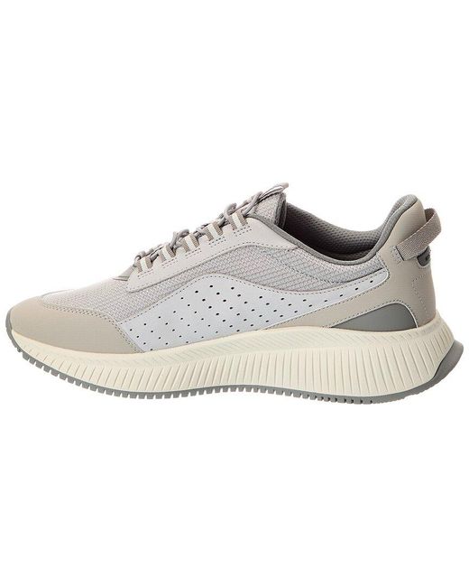 Boss White Ttnm Evo Leather Sneaker for men