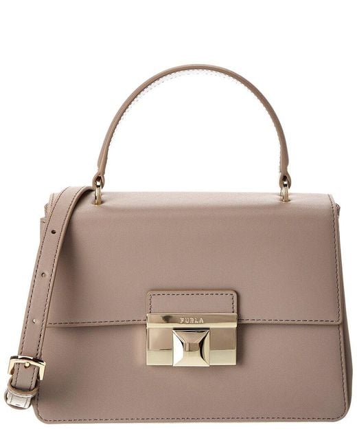 Furla Multicolor Venere Mini Leather Top Handle Clutch