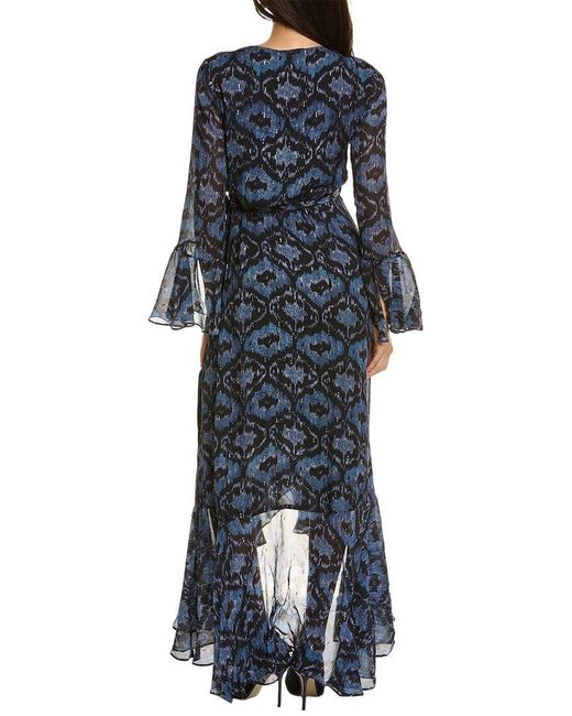 Figue Blue Juliette Silk Wrap Dress
