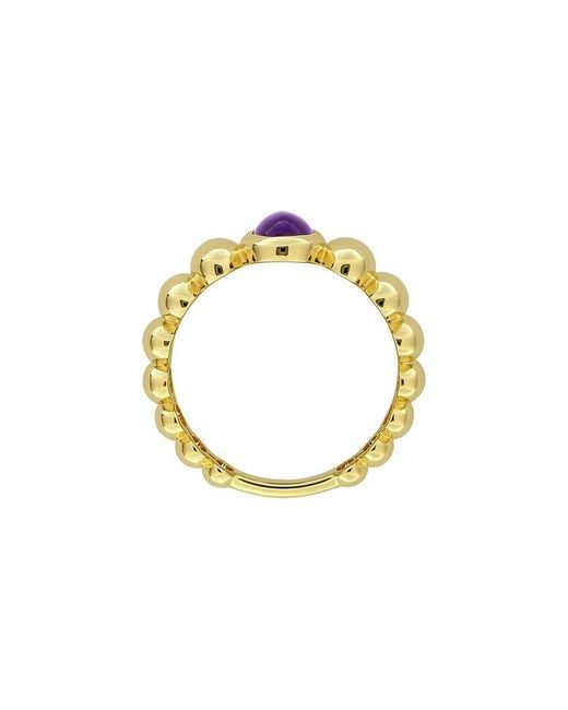 Rina Limor White 0.75 Ct. Tw. Amethyst-Africa Puffy Band Ring
