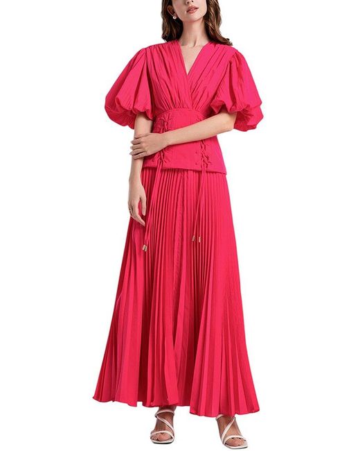 Kaimilan Red Maxi Dress