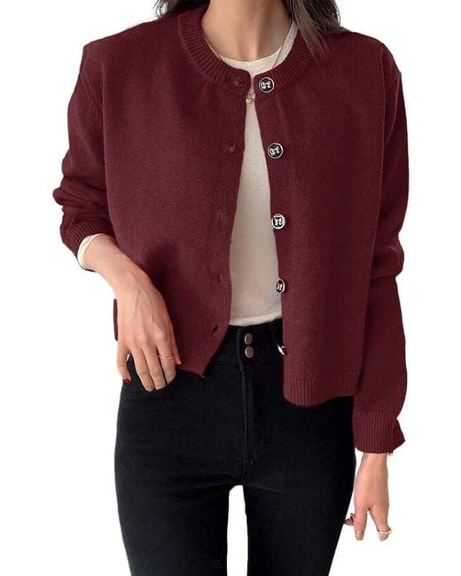 Tedora Purple Cardigan