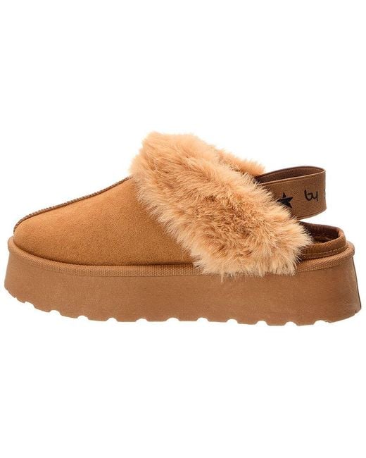 Byblos Brown Suede Mule