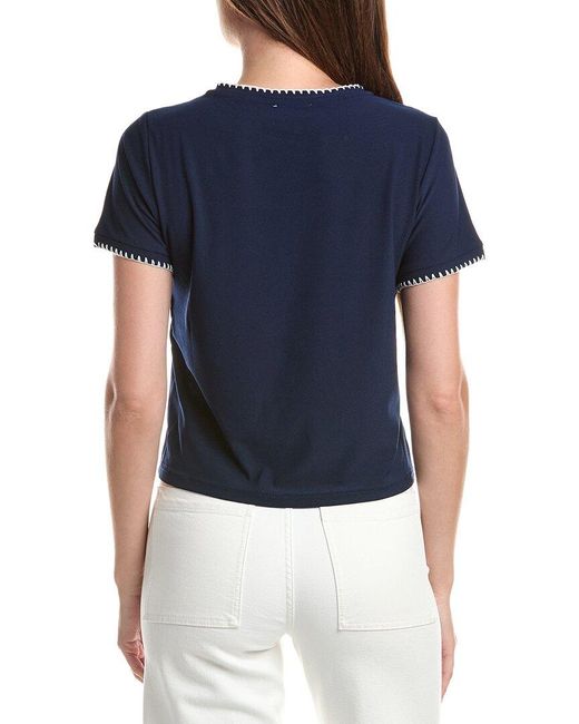 Cece Blue Basic T-Shirt