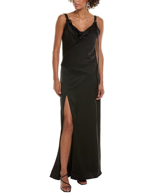 Halston Nomi Gown in Black Lyst UK
