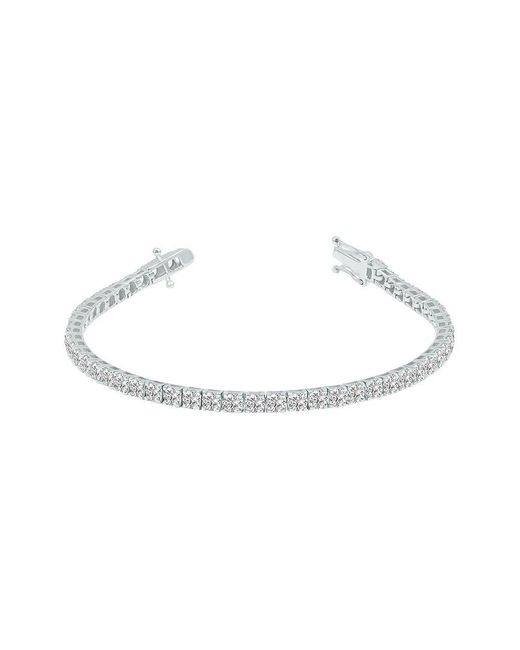 Lab Grown Diamonds White 14K 7.00 Ct. Tw. Lab Grown Diamond Tennis Bracelet