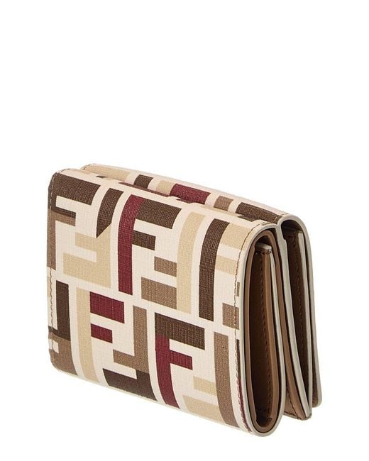 Fendi Brown Roma Ff Wallet
