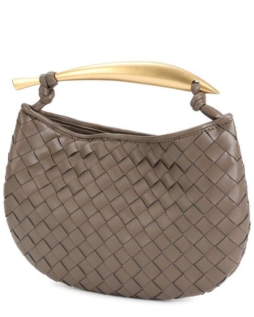 Tiffany & Fred Paris Brown Woven Leather Top-Handle Bag
