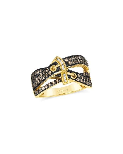 Le Vian Metallic Belt Buckle Gladiator 14K 0.65 Ct. Tw. Diamond Cocktail Ring