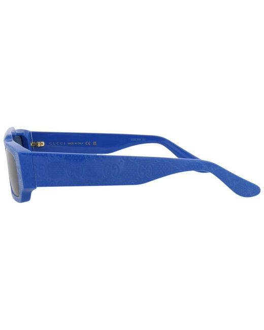 Gucci Blue 55Mm Sunglasses for men