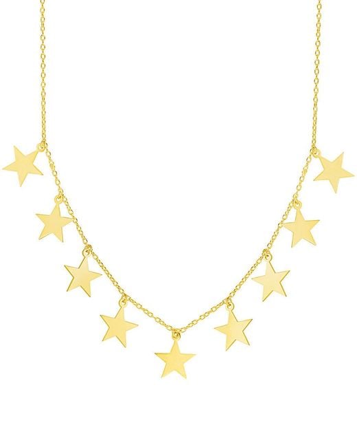 Sphera Milano Metallic 14k Over Silver Charm Necklace