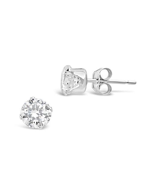 Sterling Forever White Silver Cz Studs