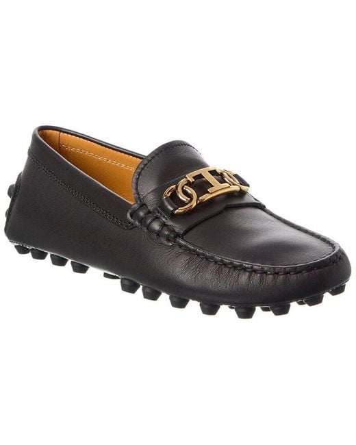 Tod's Black Leather Loafer