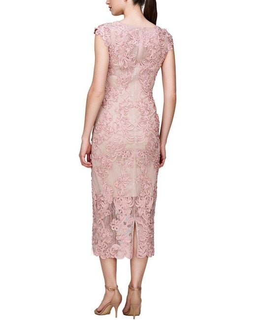 JS Collections Pink Elexis Sheath Dress