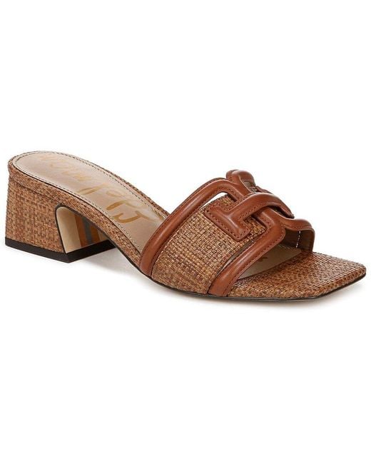 Sam Edelman Brown Waylon Leather Slide