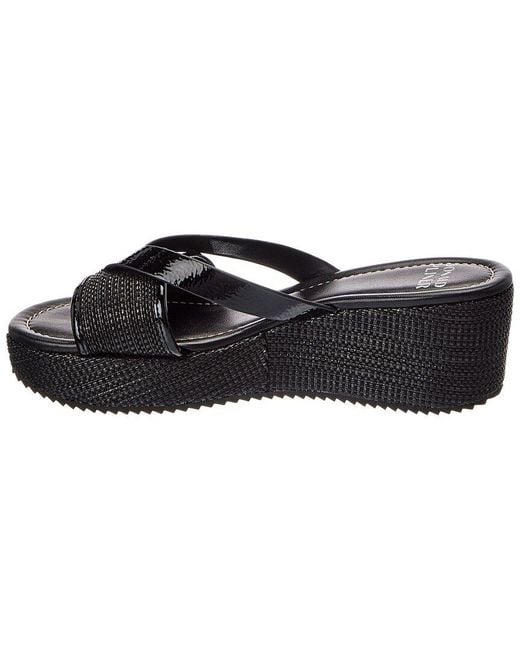 Donald J Pliner Black Sotira Raffia Sandal