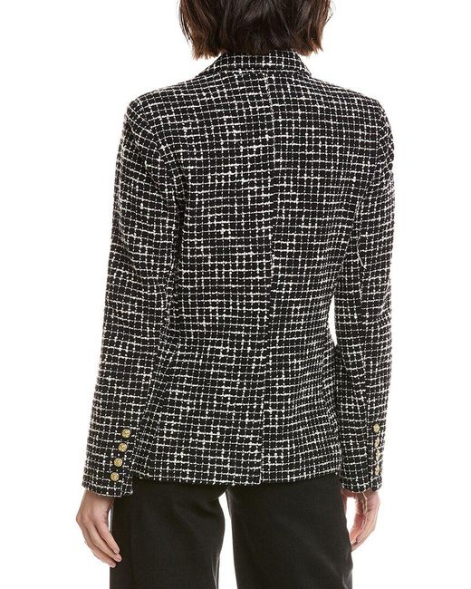L'Agence Black Colin Tweed Blazer