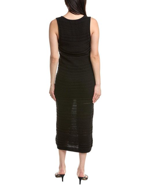 Nation Ltd Black Carrer Sweater Midi Dress