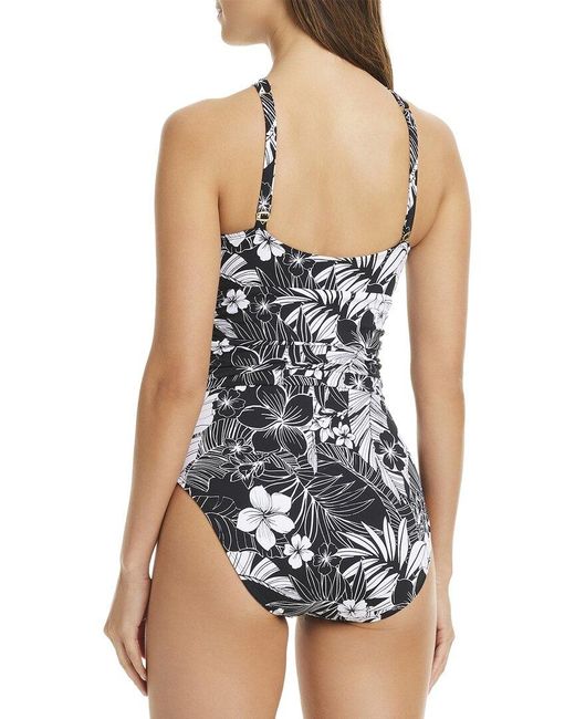 Bleu Rod Beattie Blue Double Duty Highneck One-Piece