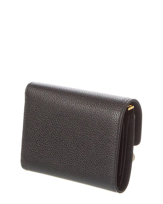Tom Ford Gray Tara Leather French Wallet
