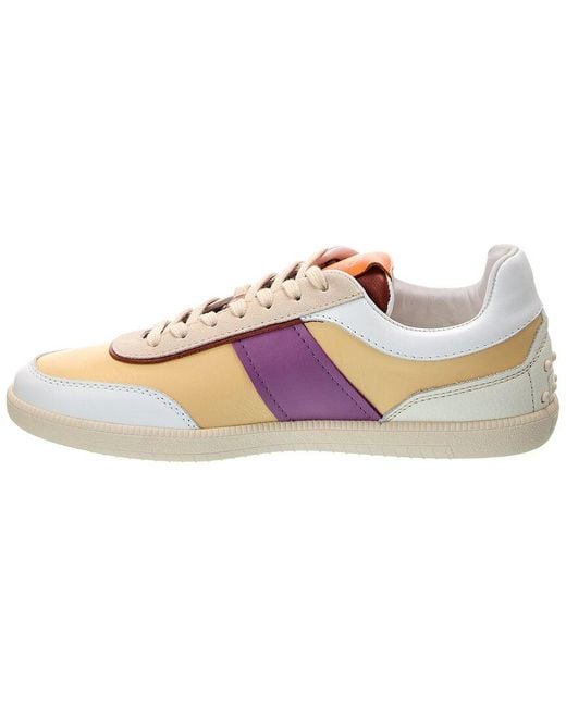 Tod's Pink Cassetta Leather Sneaker