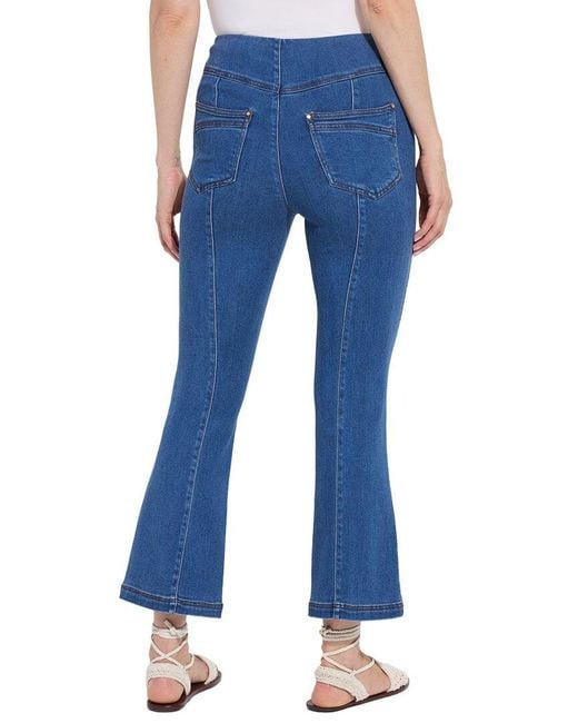 Lyssé Blue Jade Stretch Tencel Flare Jean