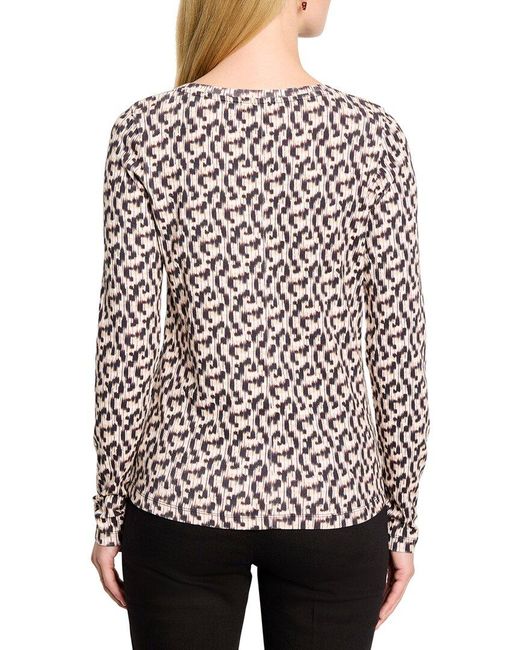 NIC+ZOE Black Printed Boat T-Shirt