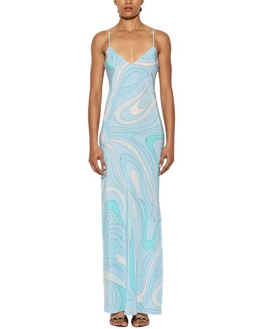 Silvia Rufino Blue Maxi Dress