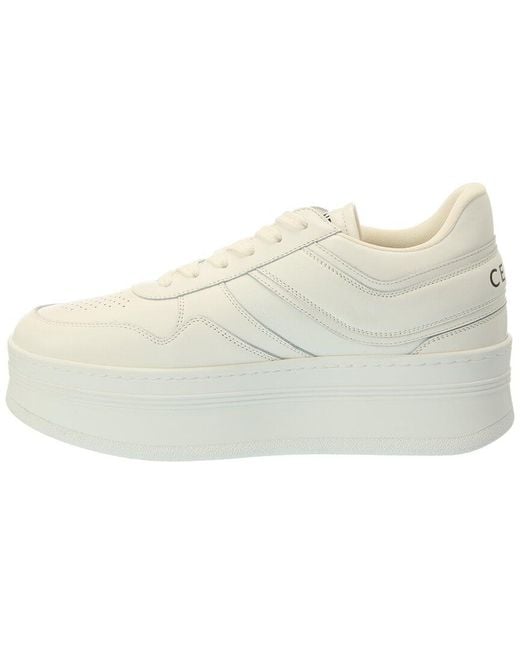 Céline White Block Leather Sneaker