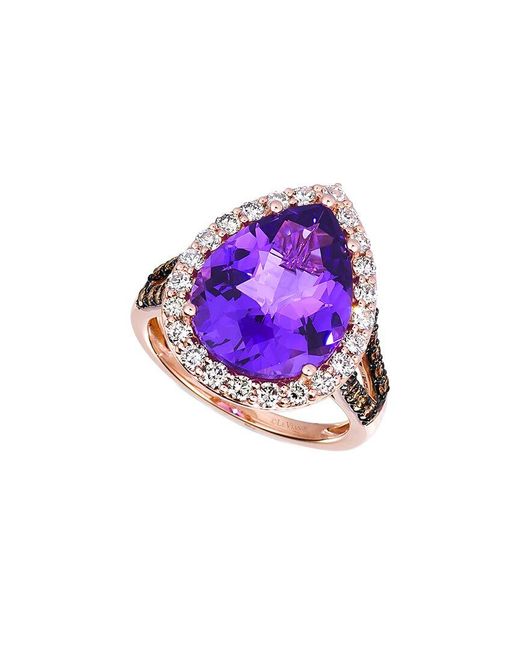 Le Vian Purple Periwinkle 14K.17 Ct. Tw. Diamond & Amethyst Ring