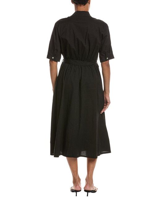 Persaman New York Black Midi Shirtdress