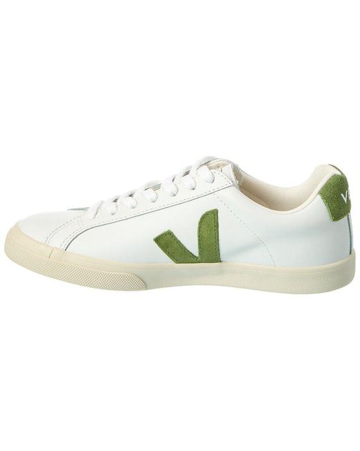 Veja White Esplar Logo Leather Sneaker