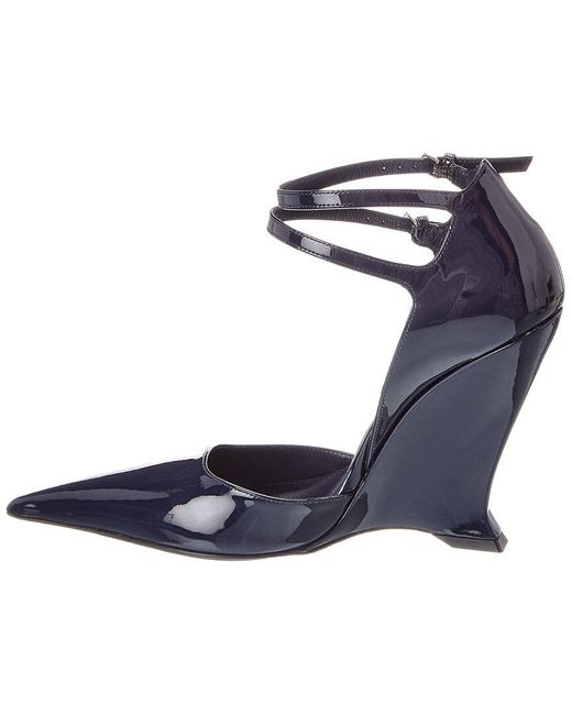 Ferragamo Blue Vidya Patent Pump