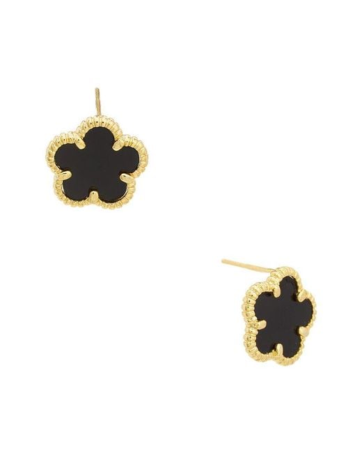 Juvell Metallic 18K Plated Clover Earring